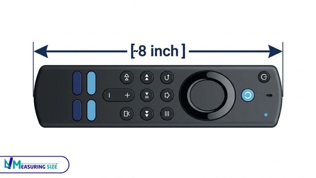 A Large TV Remote length