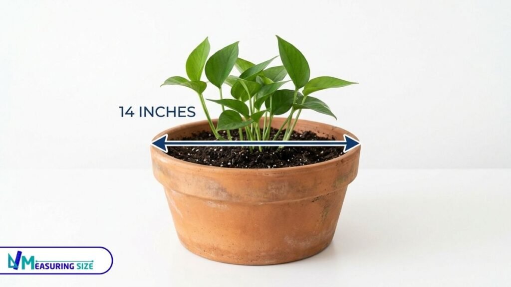 Length of plant pot