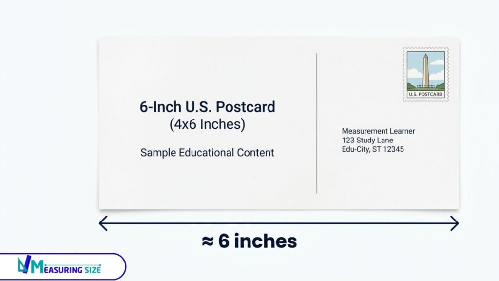 Standard U.S. Postcard — Up to 6 Inches