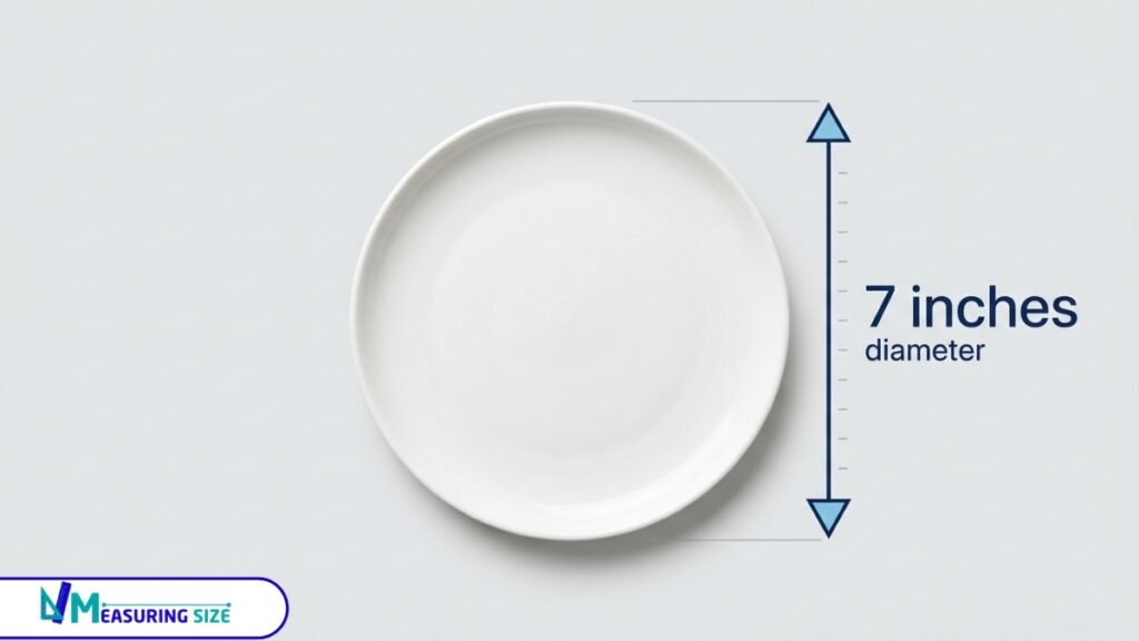 length of 7-Inch Salad Plate