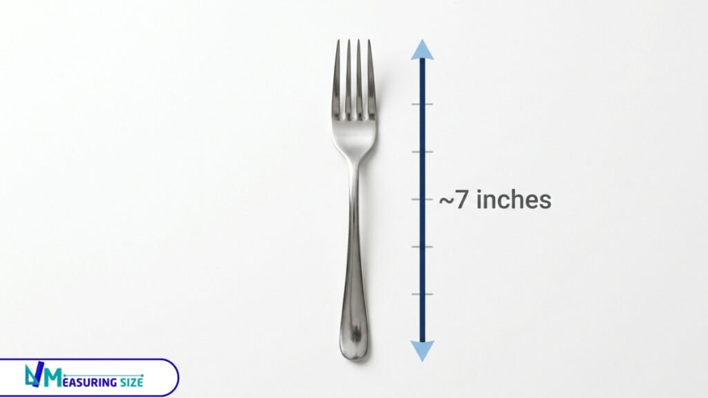 length of dinner fork