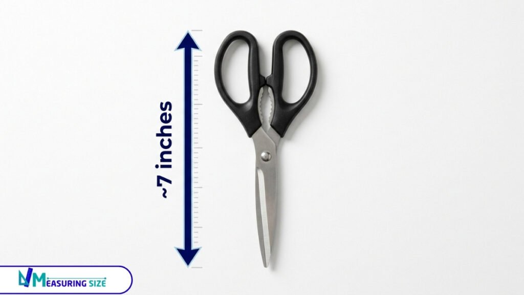 length of kitchen scissors