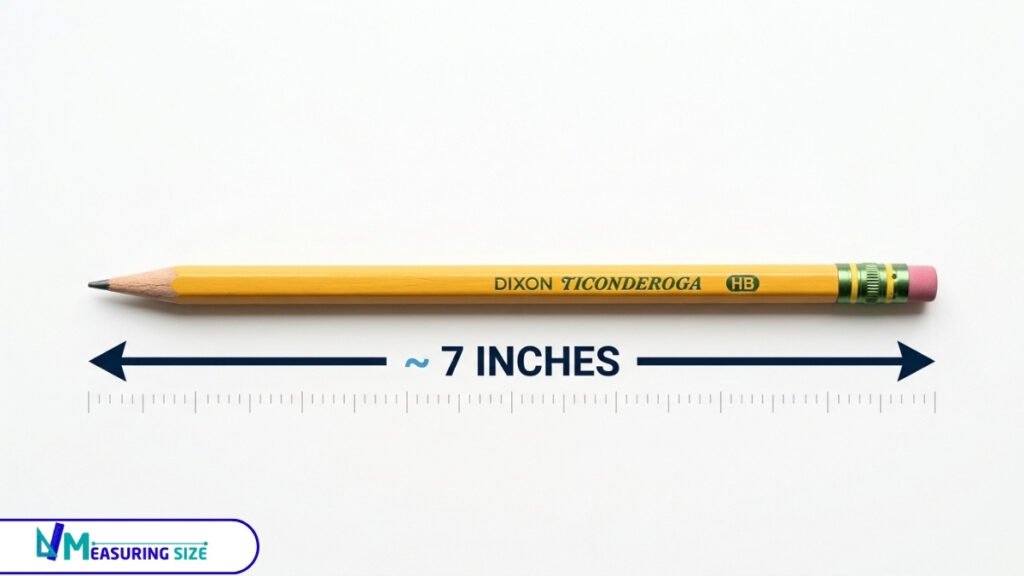 length of wooden pancil