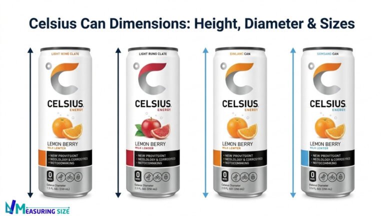 Celsius Can Dimensions Height, Diameter & Sizes (2026)
