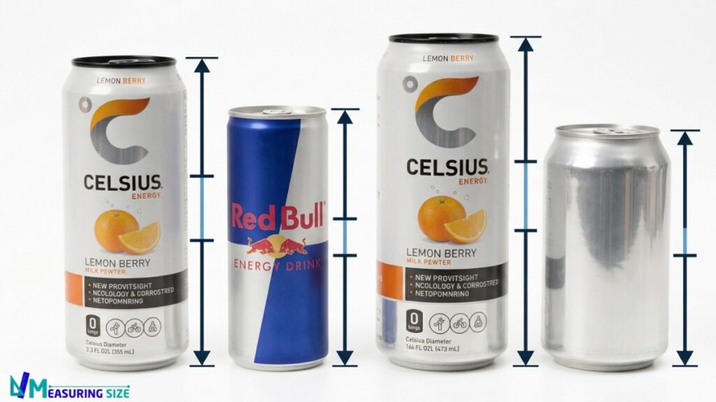 Celsius Can Size Comparison