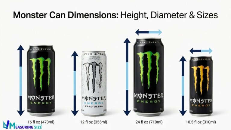 How Tall Is a Monster Can? Monster Can Dimensions, Height, Diameter & Sizes (2026)