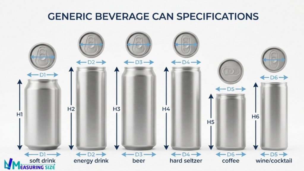 Beverage Can Dimensions