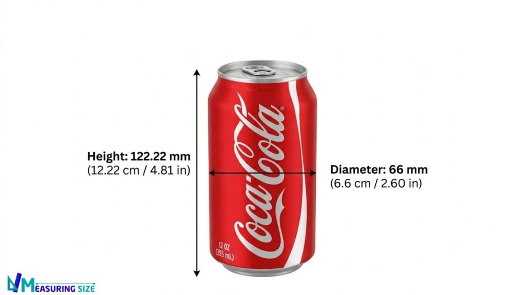 how long is a coke can