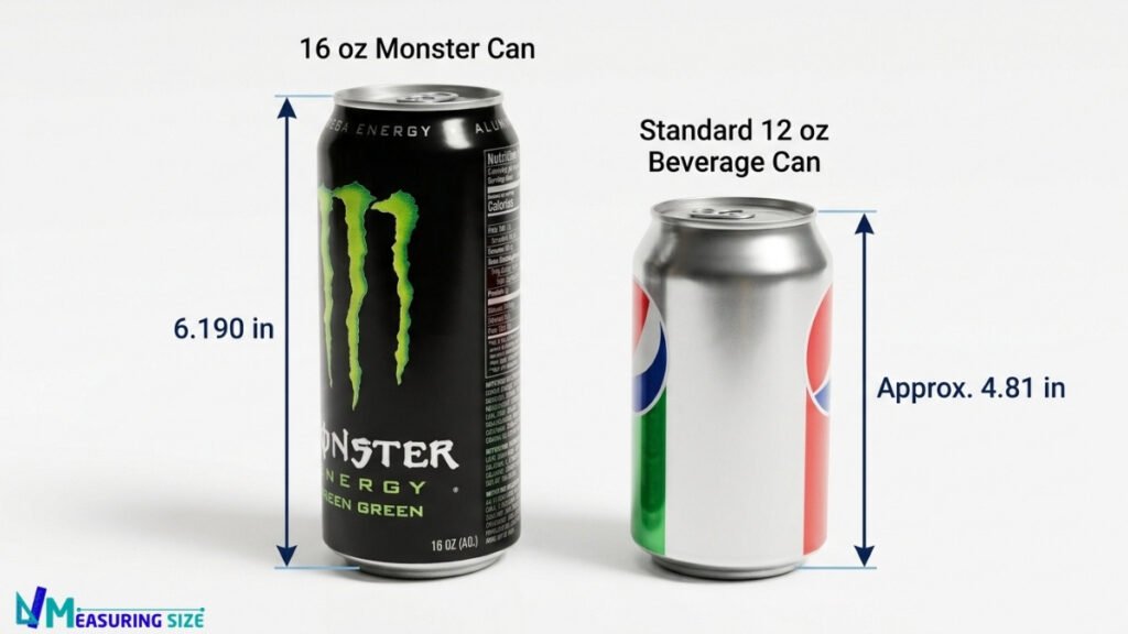 how tall is a monster can