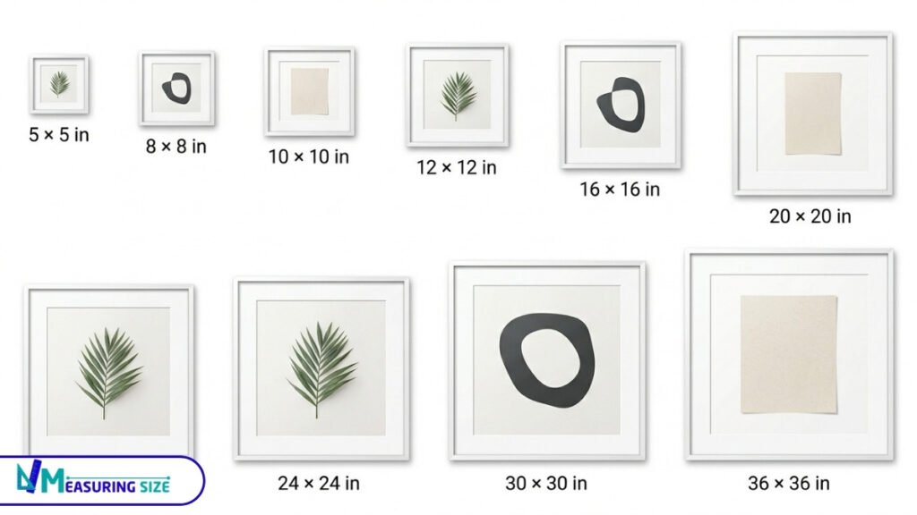 standard large frame sizes