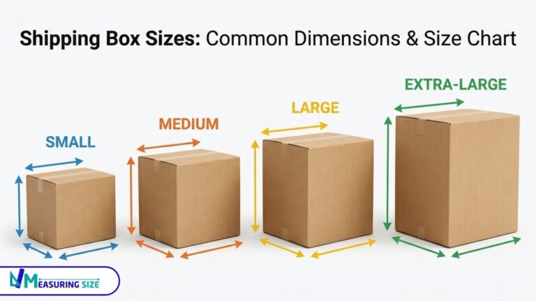 Shipping Box Sizes Guide to Dimensions & Size Chart