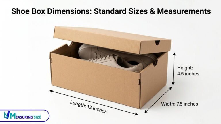 Shoe Box Dimensions Standard Sizes & Measurements