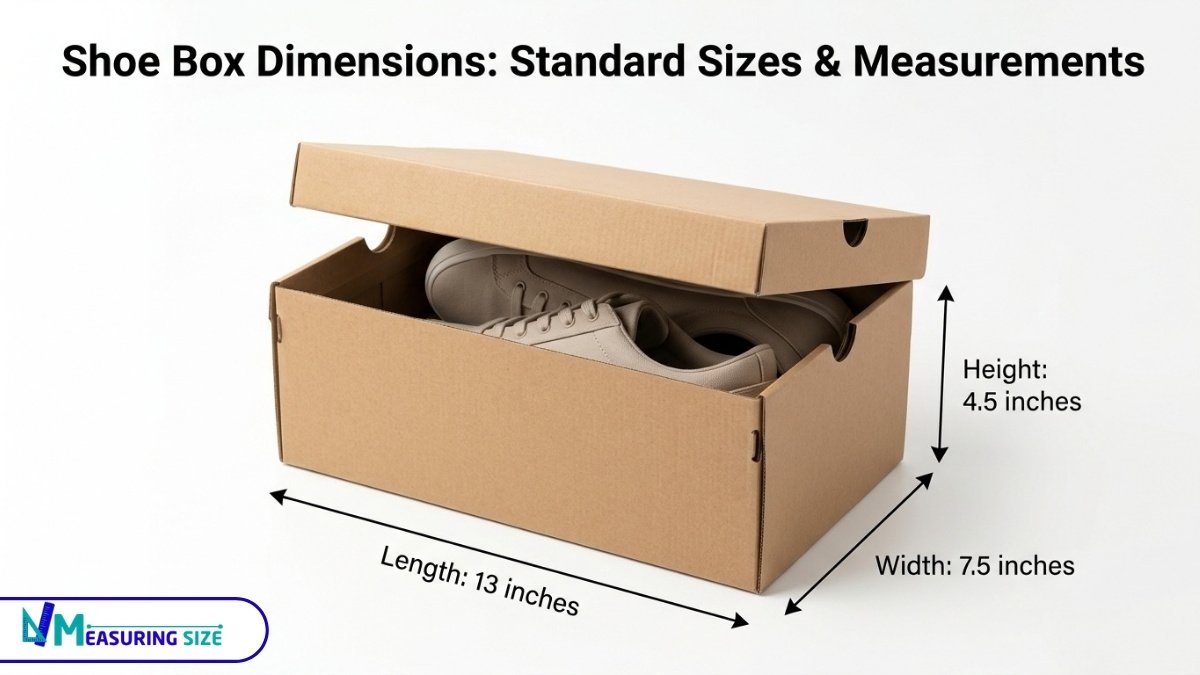 Shoe Box Dimensions Standard Sizes & Measurements