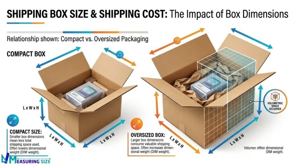 how to measure box for shipping